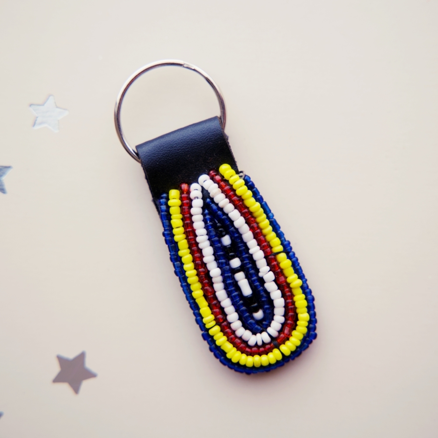 Masai Beaded Keychain