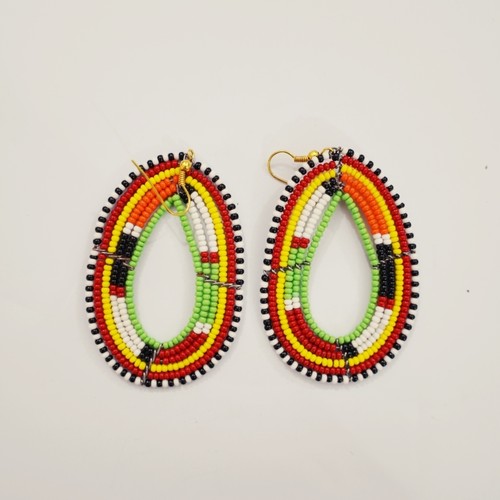 Elegant multicolour Maasai Beaded Earring