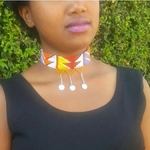 African Maasai tribal Choker necklace African beaded choker jewellery