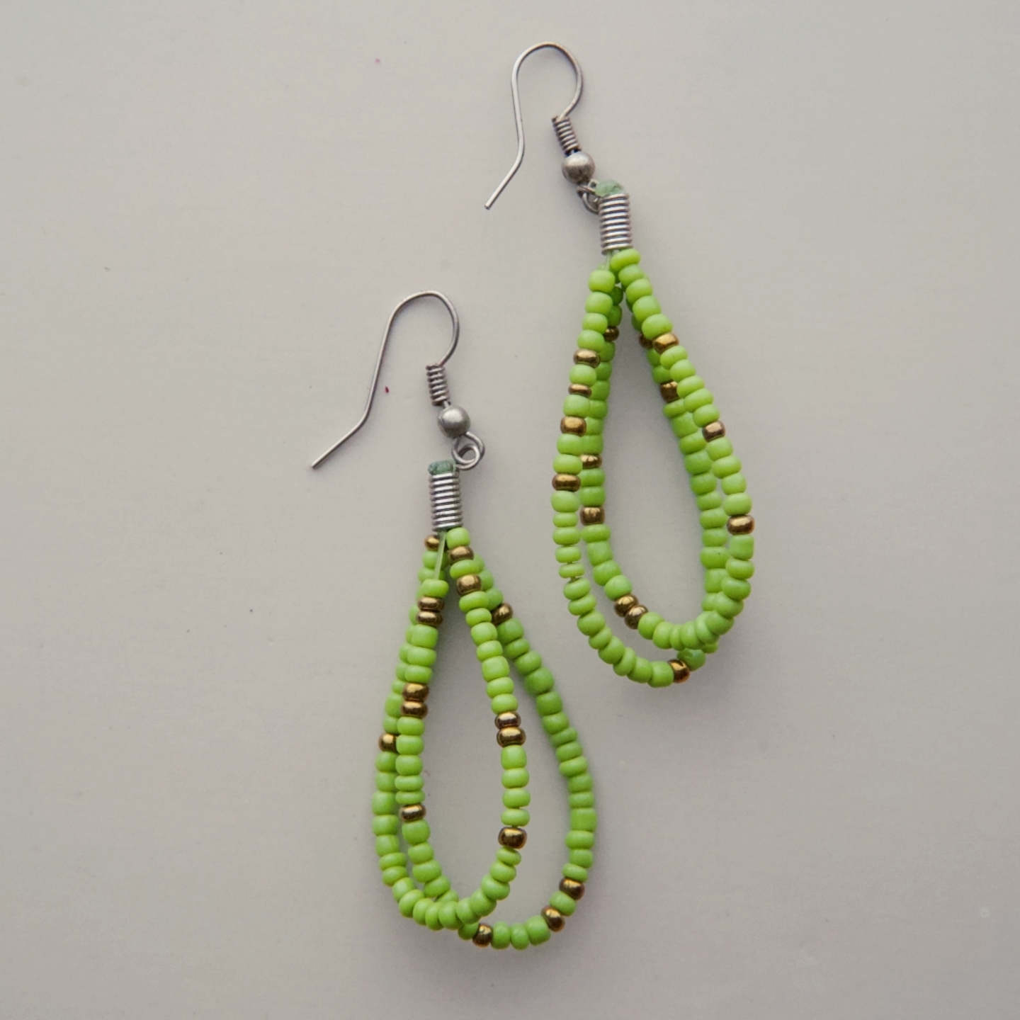 Green and golden Maasai Tribal Earring