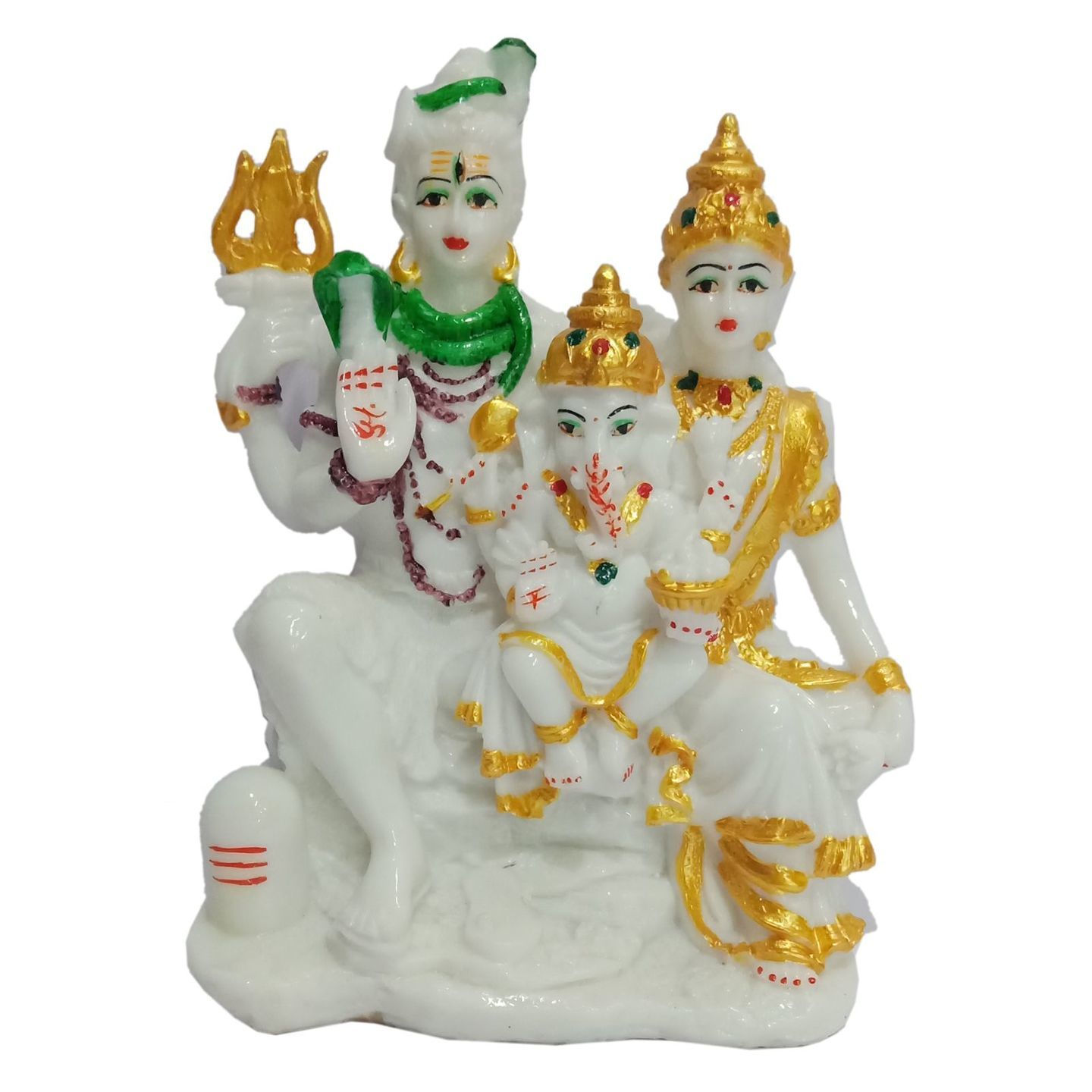 Deesha Planters and Decors Beautiful Lovely Shiv Family 17X11X20 cm