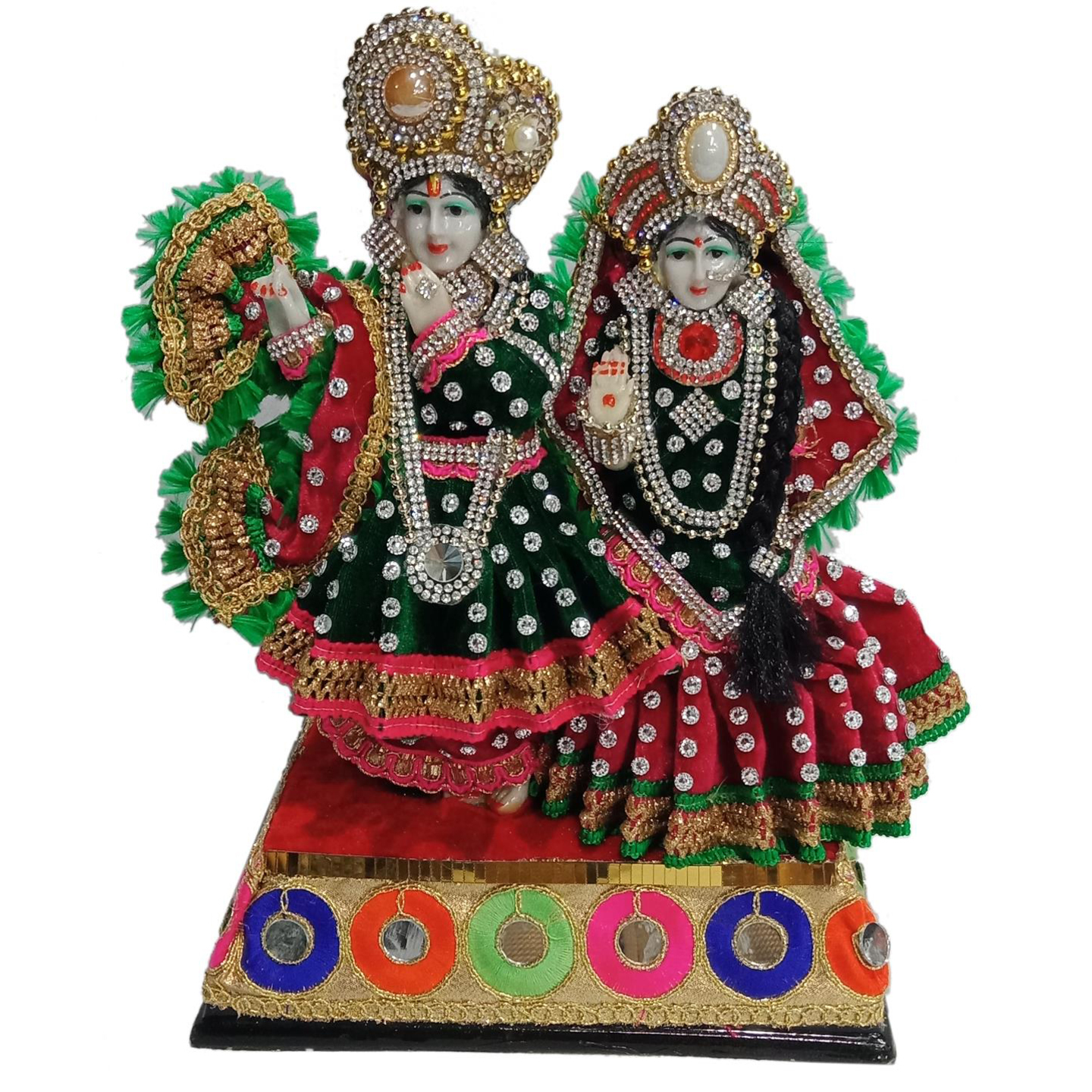 Deesha Planters and Decors Small Iskon RK Statue (8X5X11 inch)
