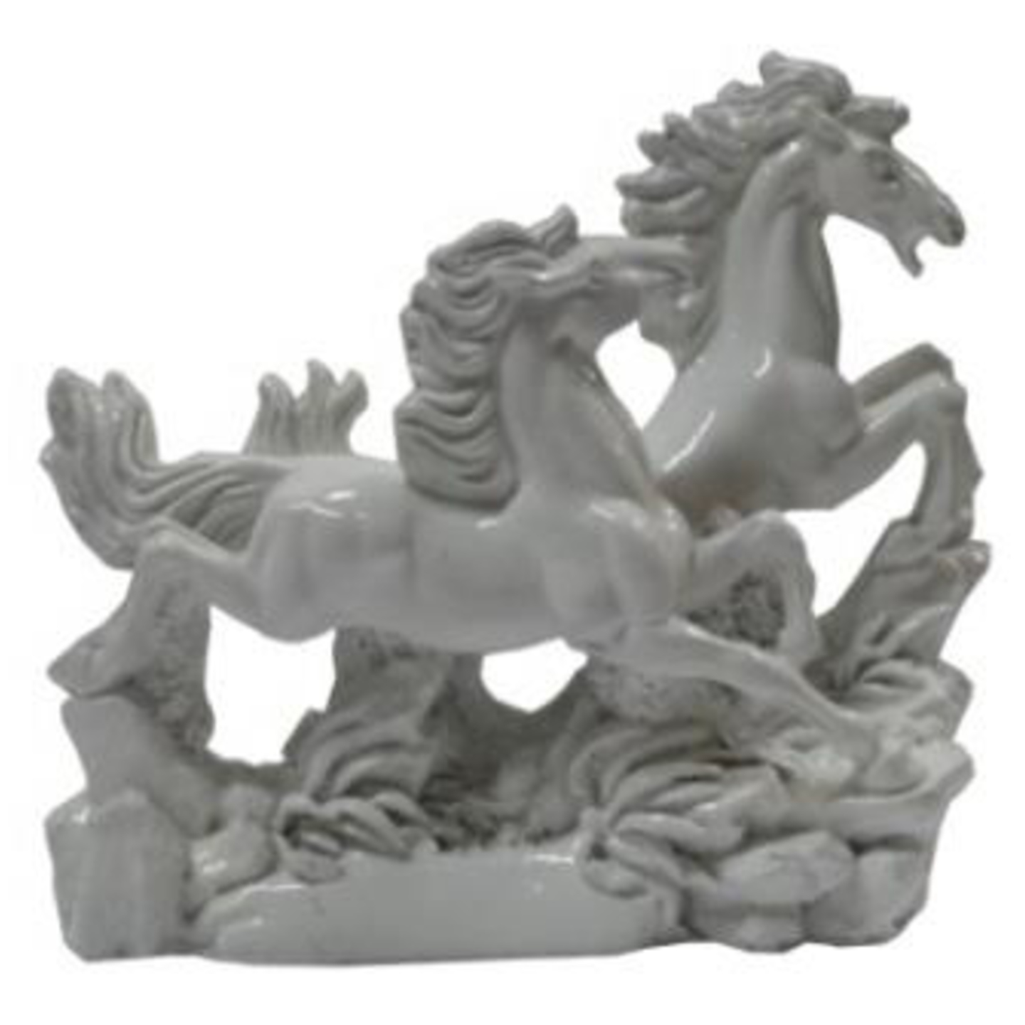 Deesha Planters and Decors White Horse Showpiece Statue