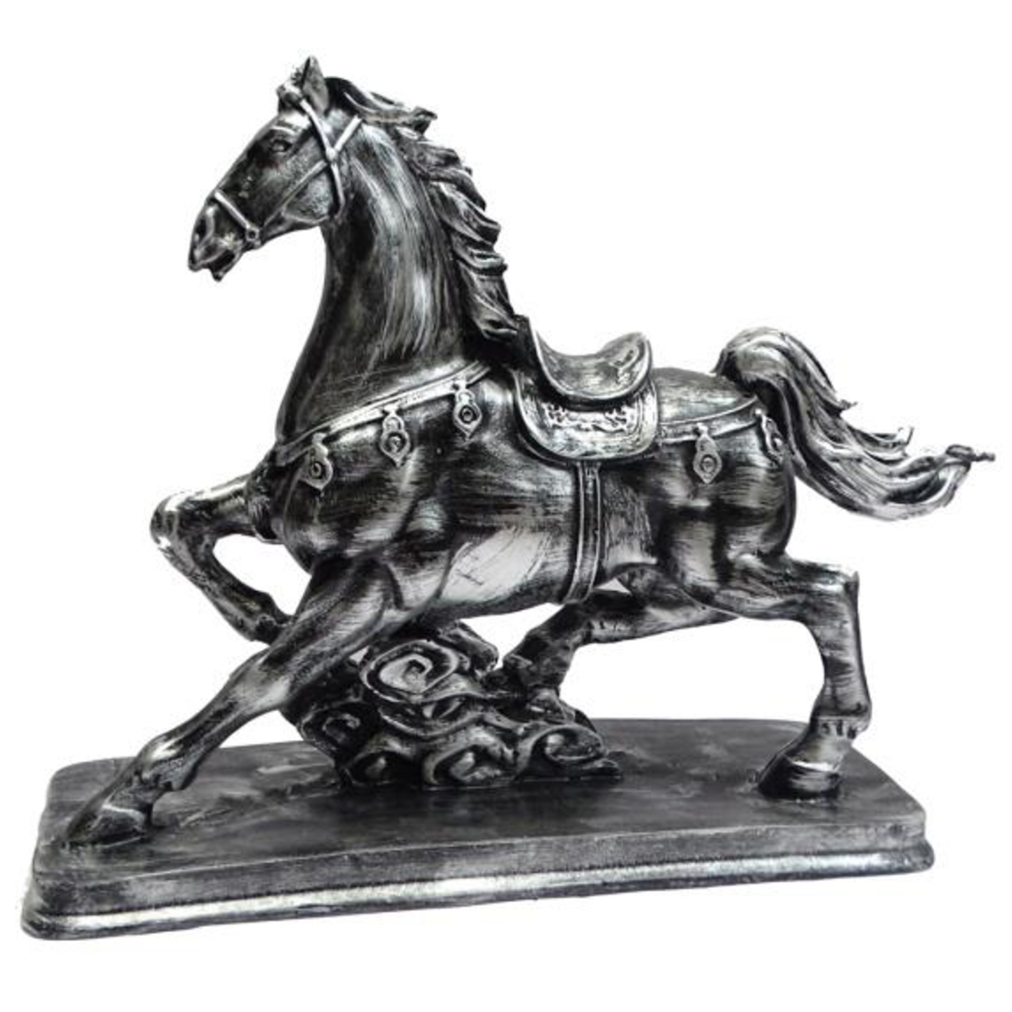 Deesha Planters and Decors Silver Horse (10.5X3.5X10")