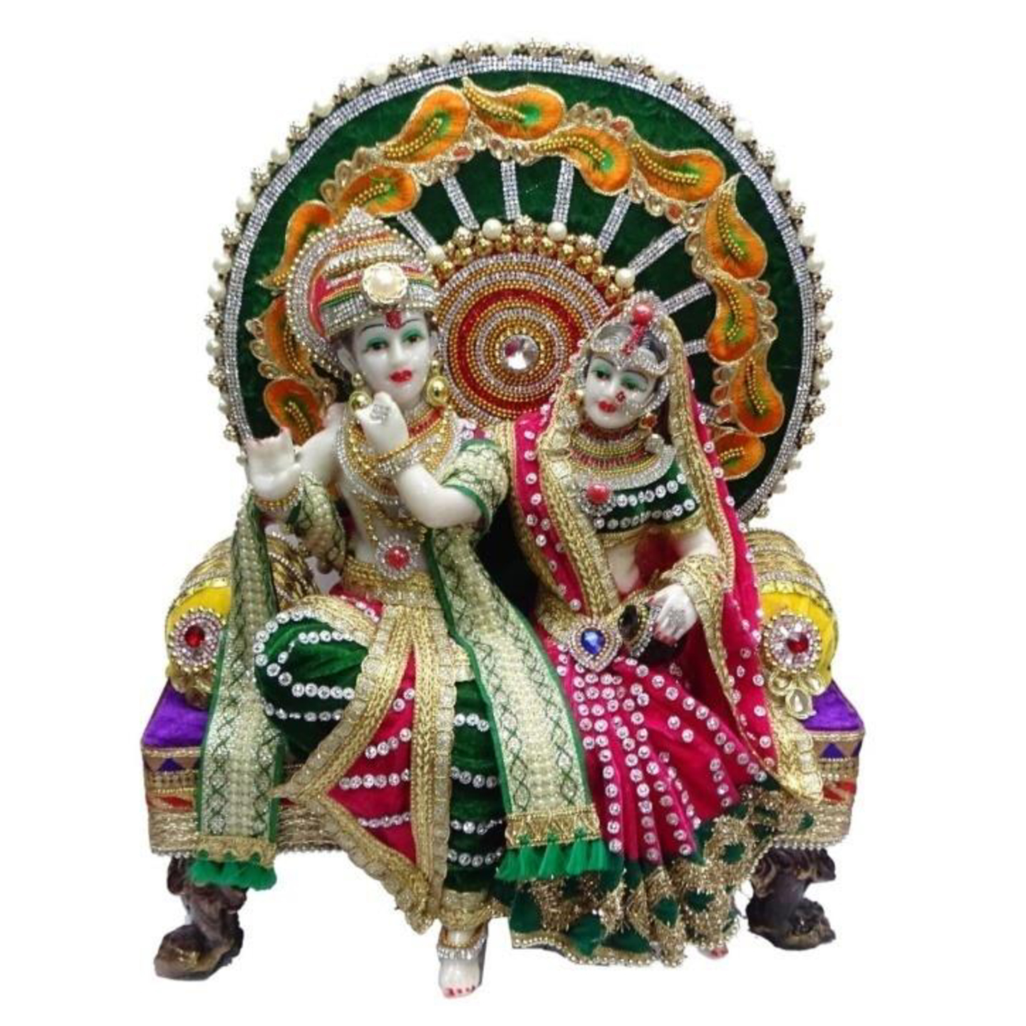 Deesha Planters and Decors Radha Krishna Ji ((13X9X16 inch)