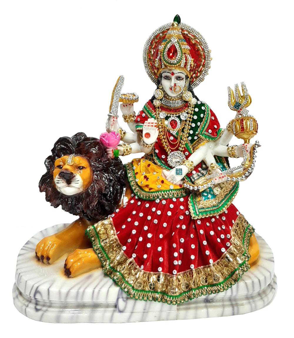 Deesha Planters and Decors Durga Mata 14X7X14.25 Inch