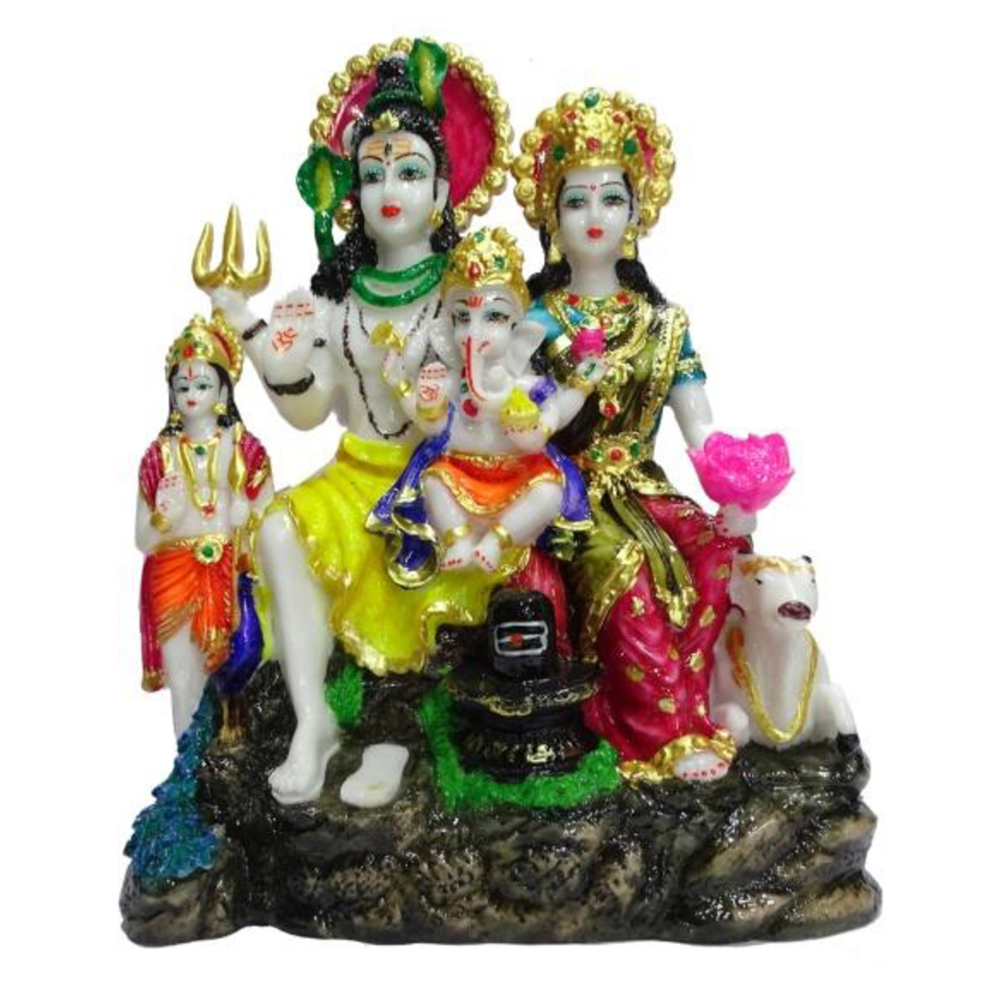Deesha Planters and Decors Shiv Family With Karik 12.25X5.25X15.75 inch