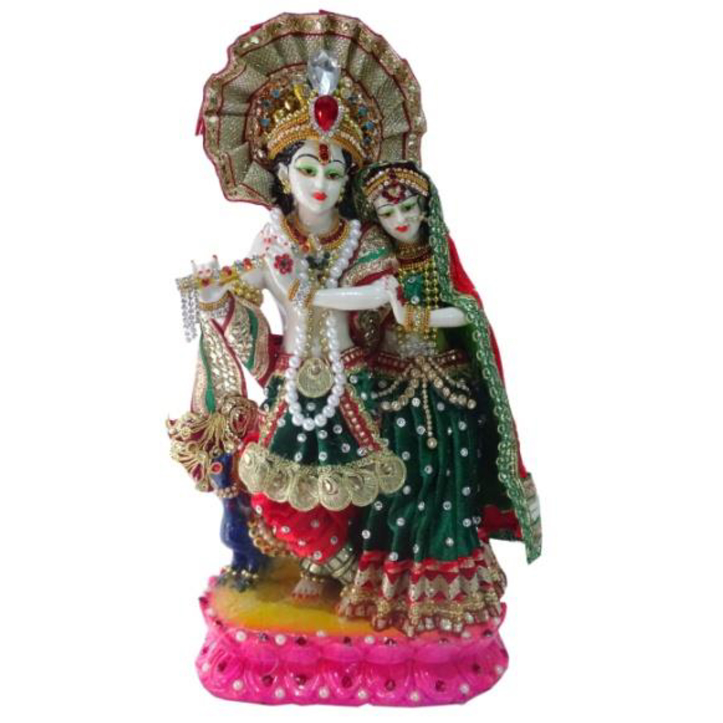 Deesha Planters and Decors Radha Krishna (8.25X4X14.5")