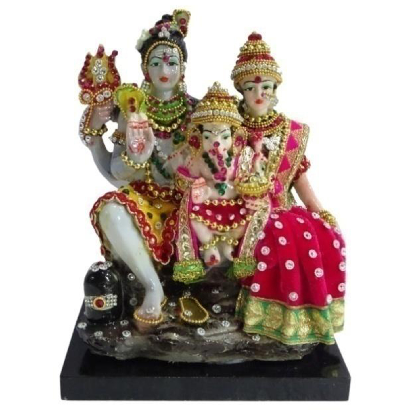 Deesha Planters and Decors Shiv Parivar Idol (7X4X8.25")