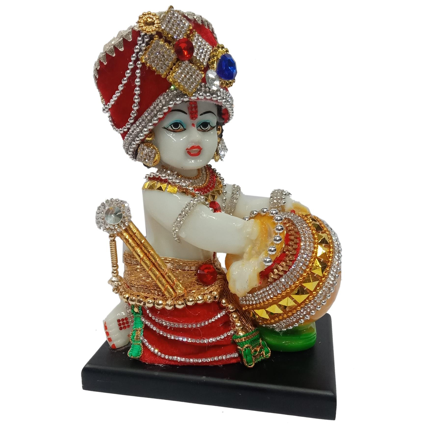 Deesha Planters and Decors Decorative Makhan Chor Statue (6X4X7.5inch)