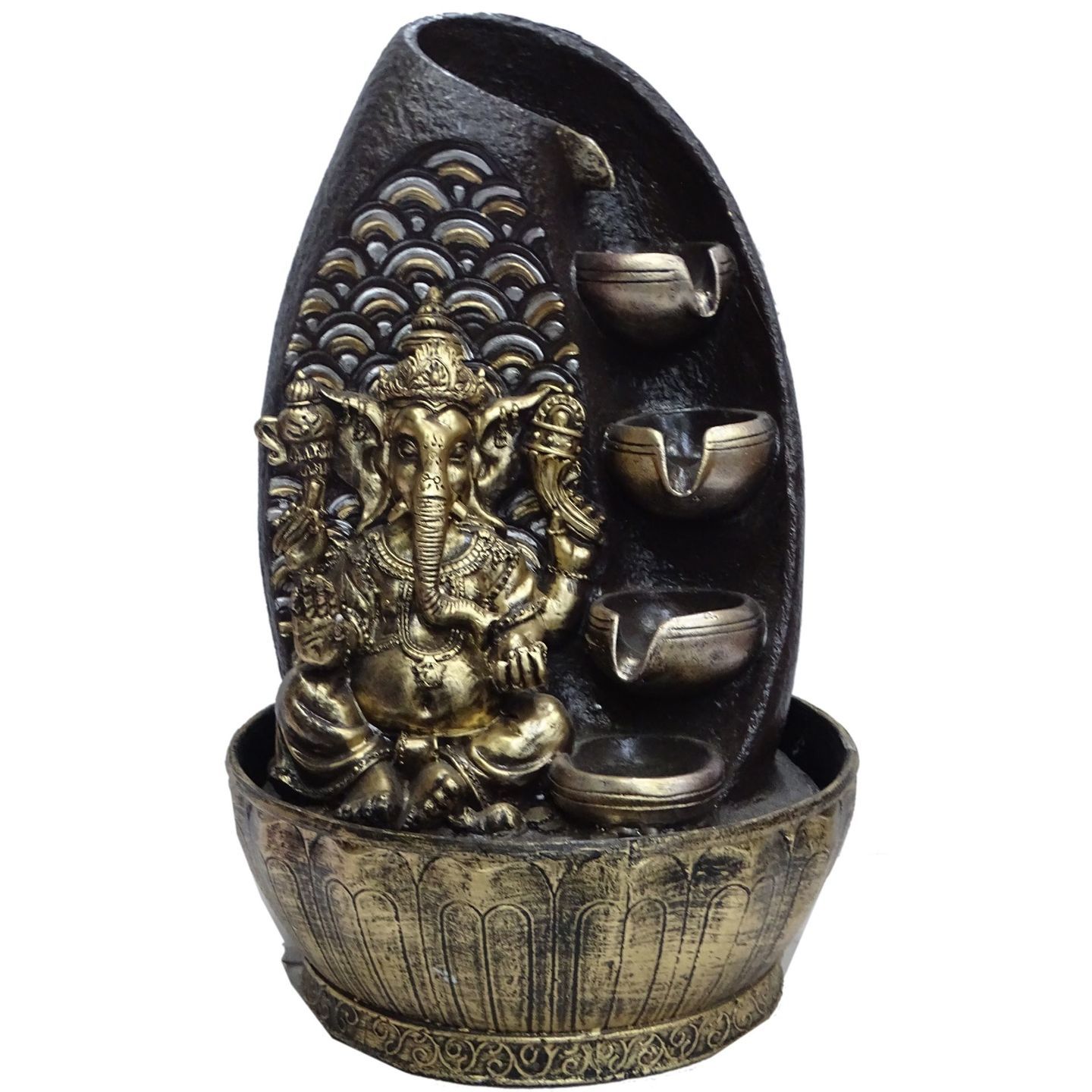 Deesha Planters and Decors Beautiful Lord Ganesh Fountain 10x10x15.75
