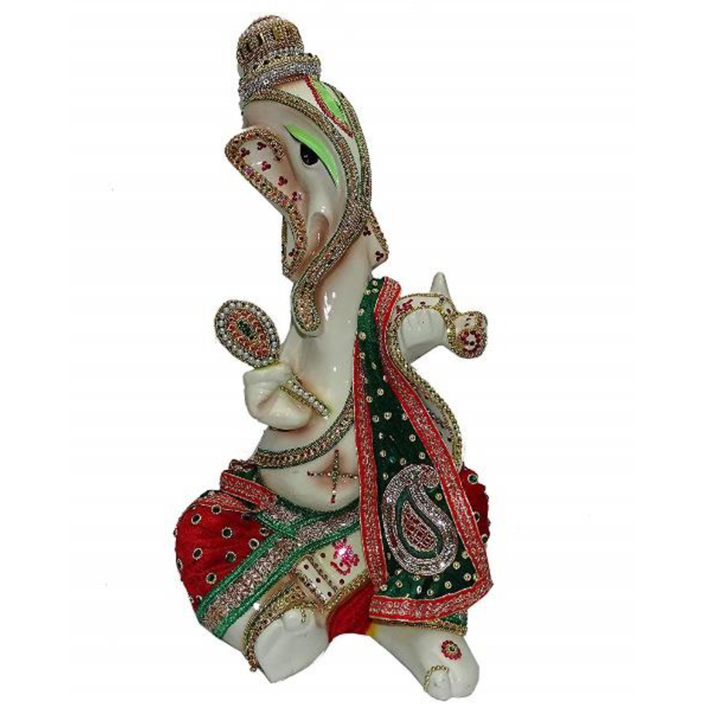 Deesha Planters and Decors Lambodhar Ganesha Idol 8X8.75X22