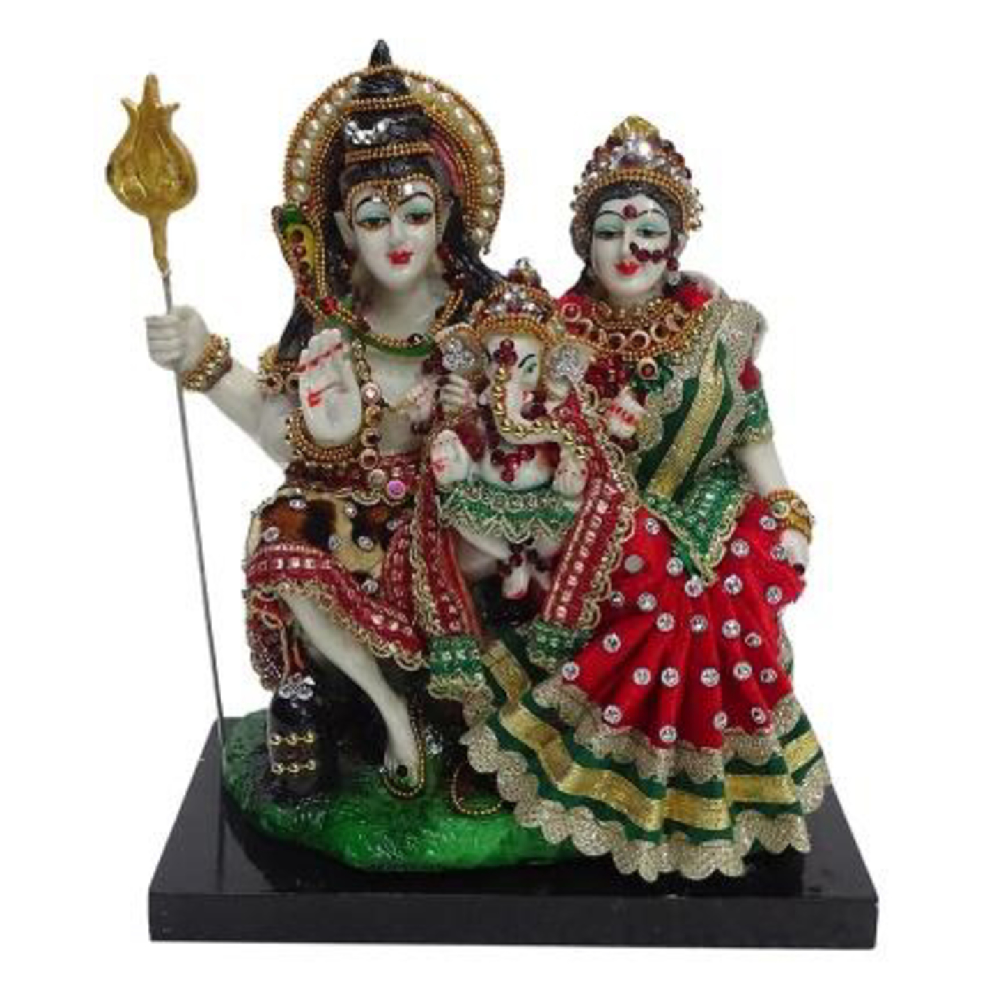 Deesha Planters and Decors Shiv Parivar Idol8X4.25X9.5