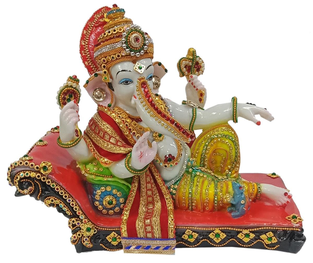 Deesha Planters and Dcor Beautiful Dcor Lord Ganesha Idol Statue 44 Product Dimension LXBXH 12x6x11 inch