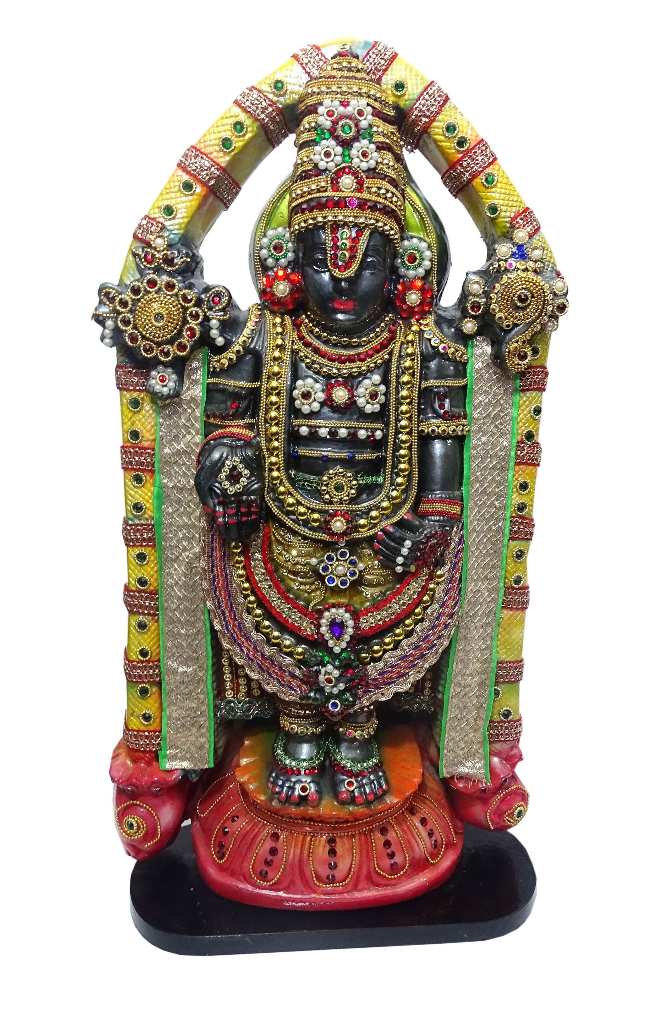 Deesha Planters and Decors Tirupati Balaji Venkatesh Statue12.25X5.25X24 inch