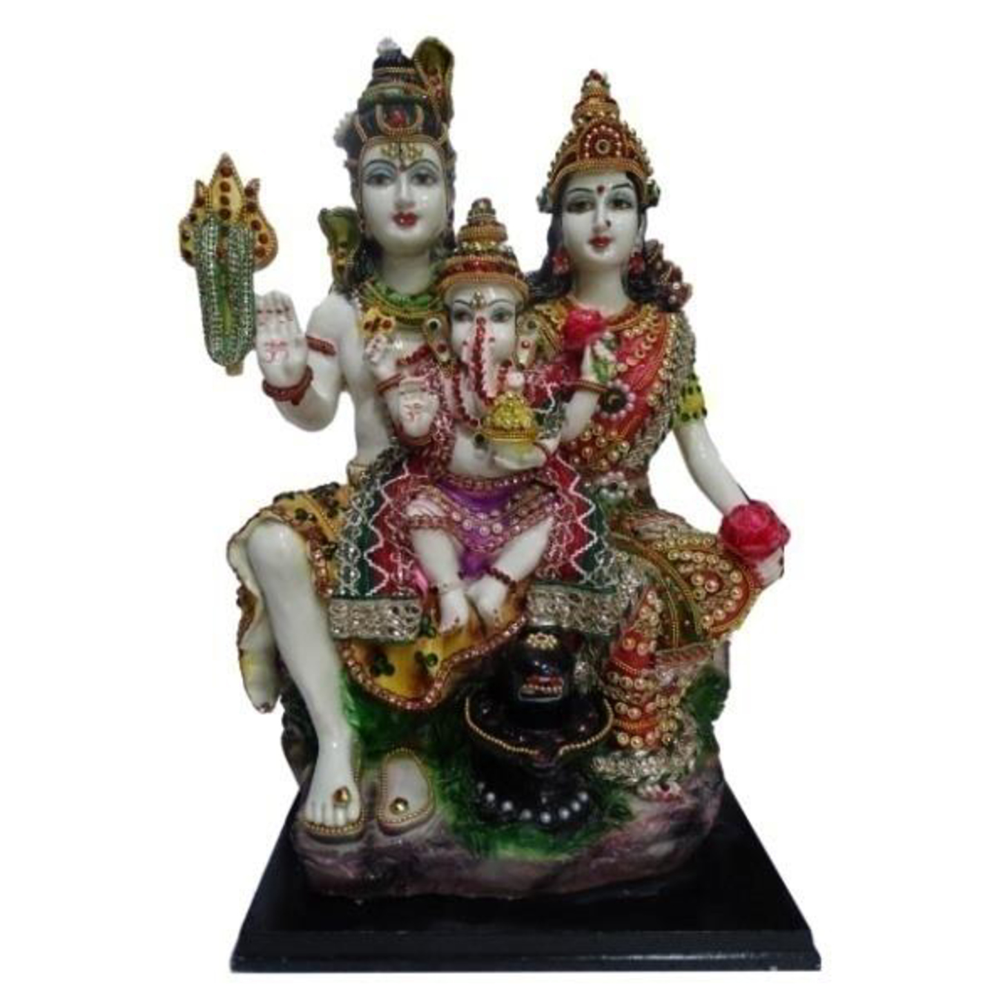 Deesha Planters and Decors Shiv Parivar Idol12X9X17.75