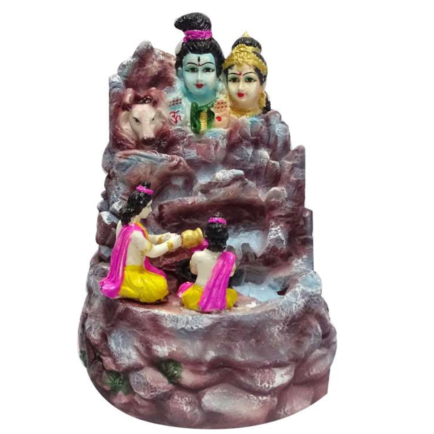 Deesha Planters and Decors Generic Shiv Family Fountain7X7.5X11.5