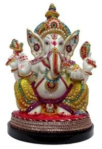 Deesha Planters and Dcor Beautiful Dcor Lord Ganesha Idol Statue 40 Product Dimension LXBXH 9x8x12 inch