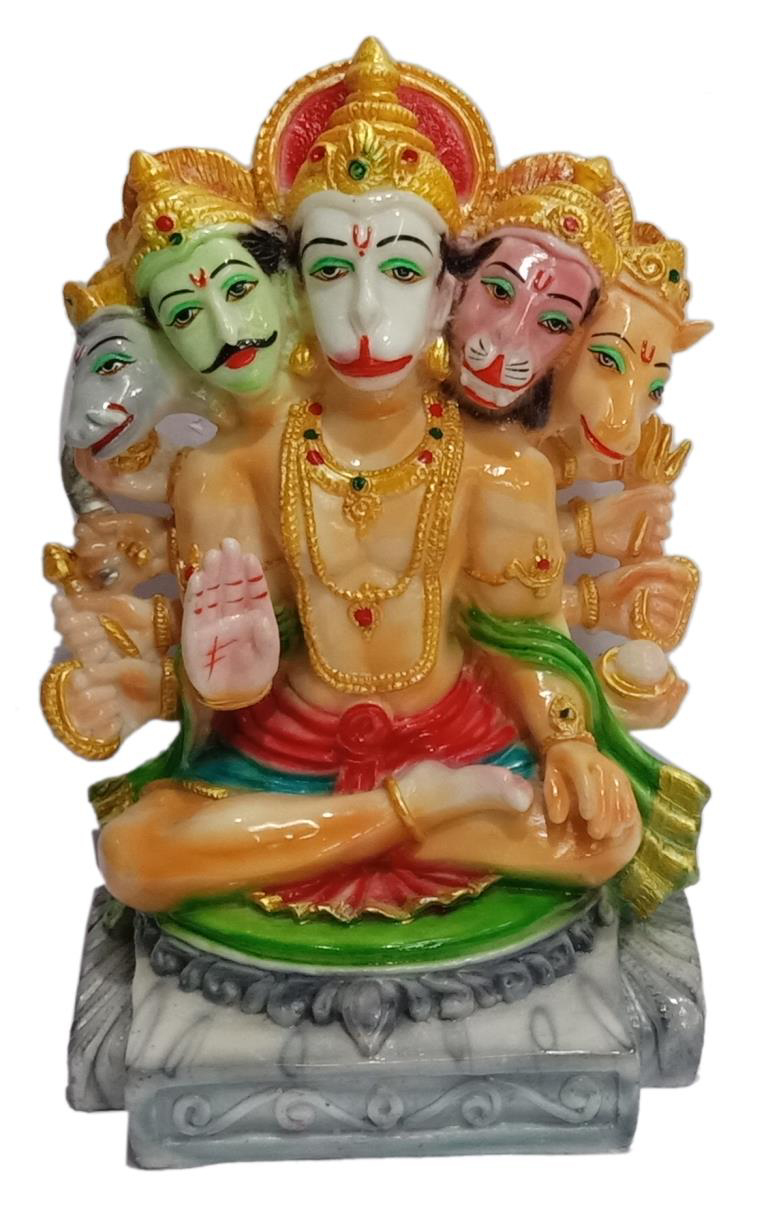 Deesha Planters and Decors Panch Mukhi Hanuman Ji 9X7X12.5 inch