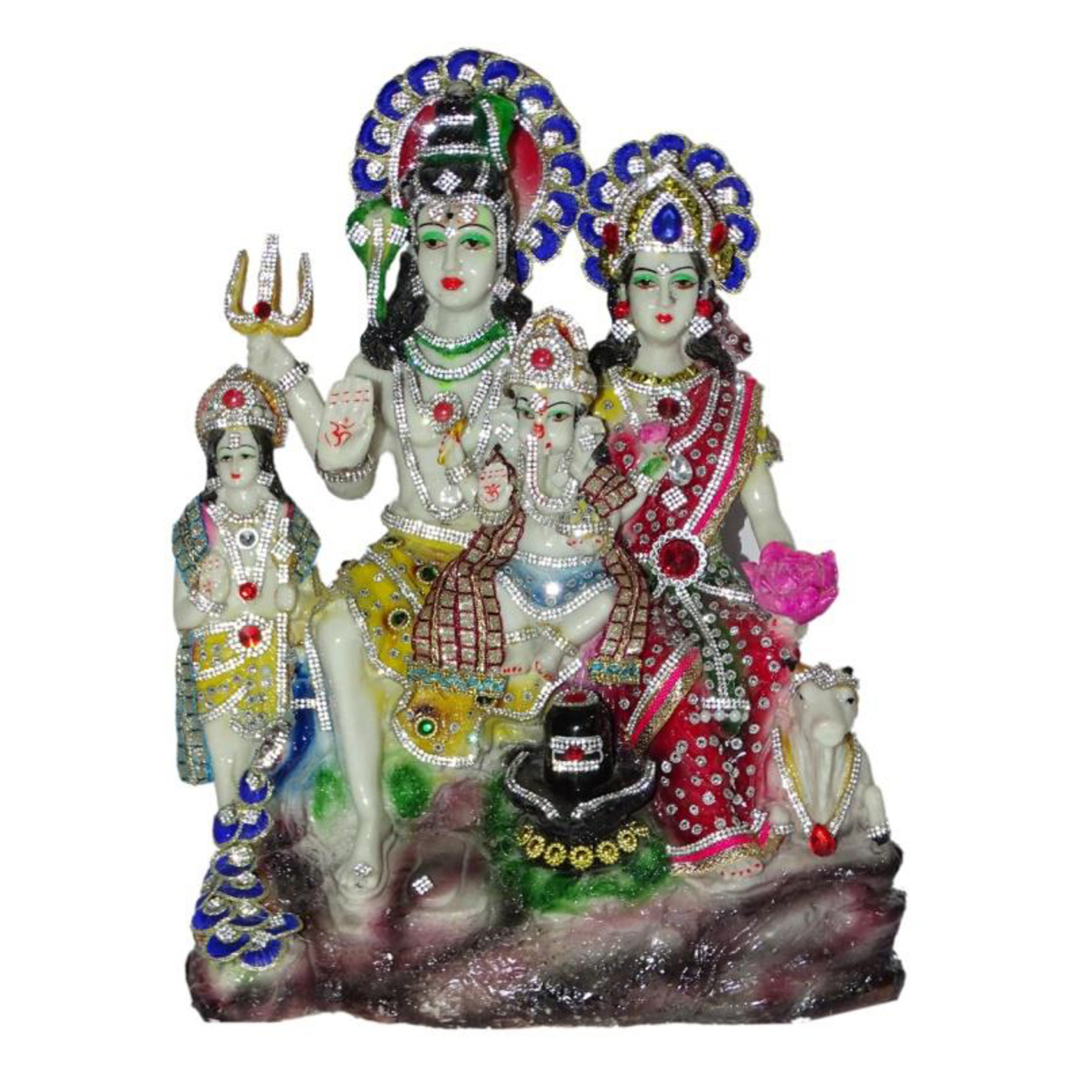 Deesha Planters and Decors Shiv Parivar Idol(13.25x5x17.25")