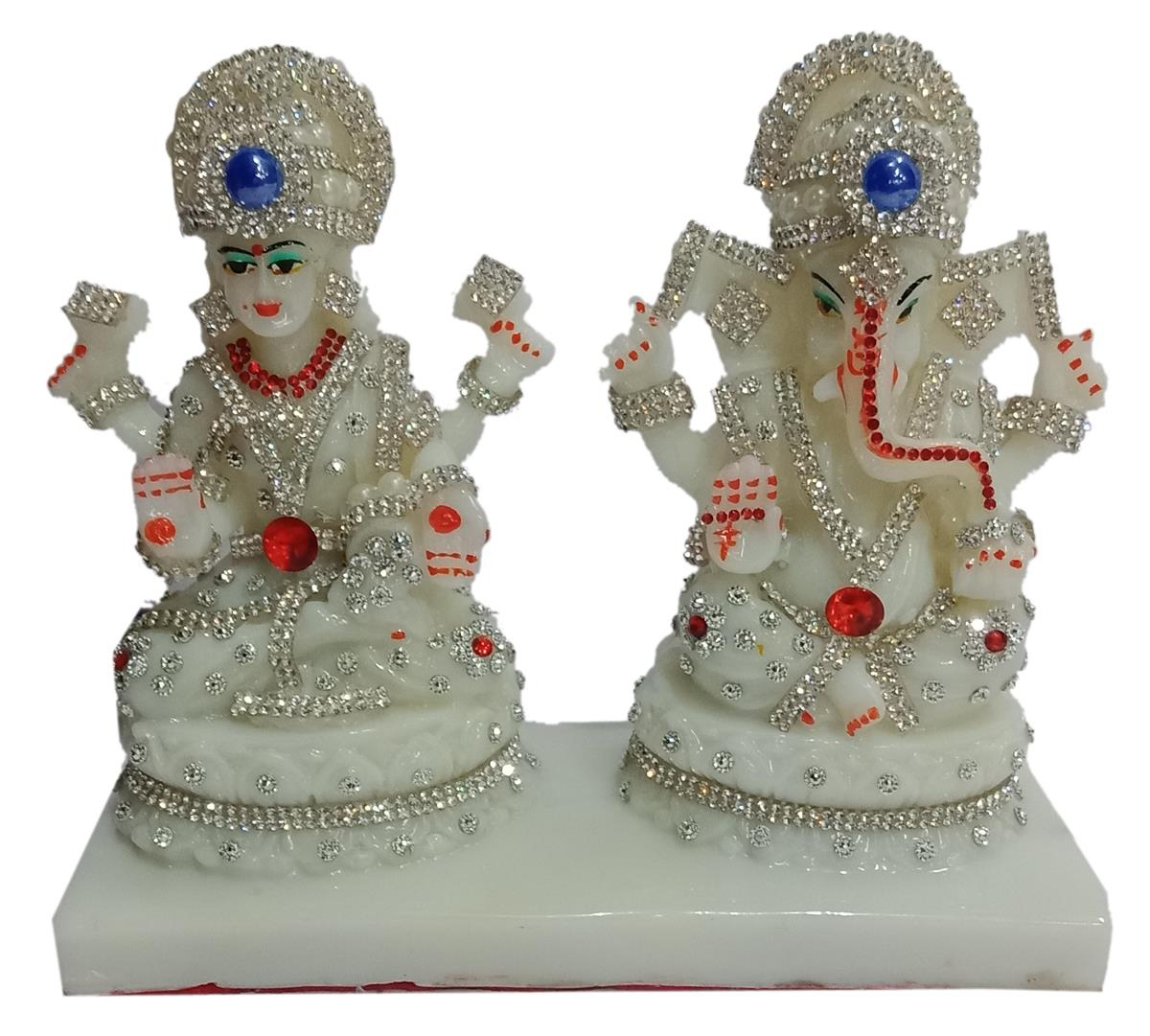 Deesha Planters and Decors Lakshmi Ganesha Statue 8x3x6.5 inch