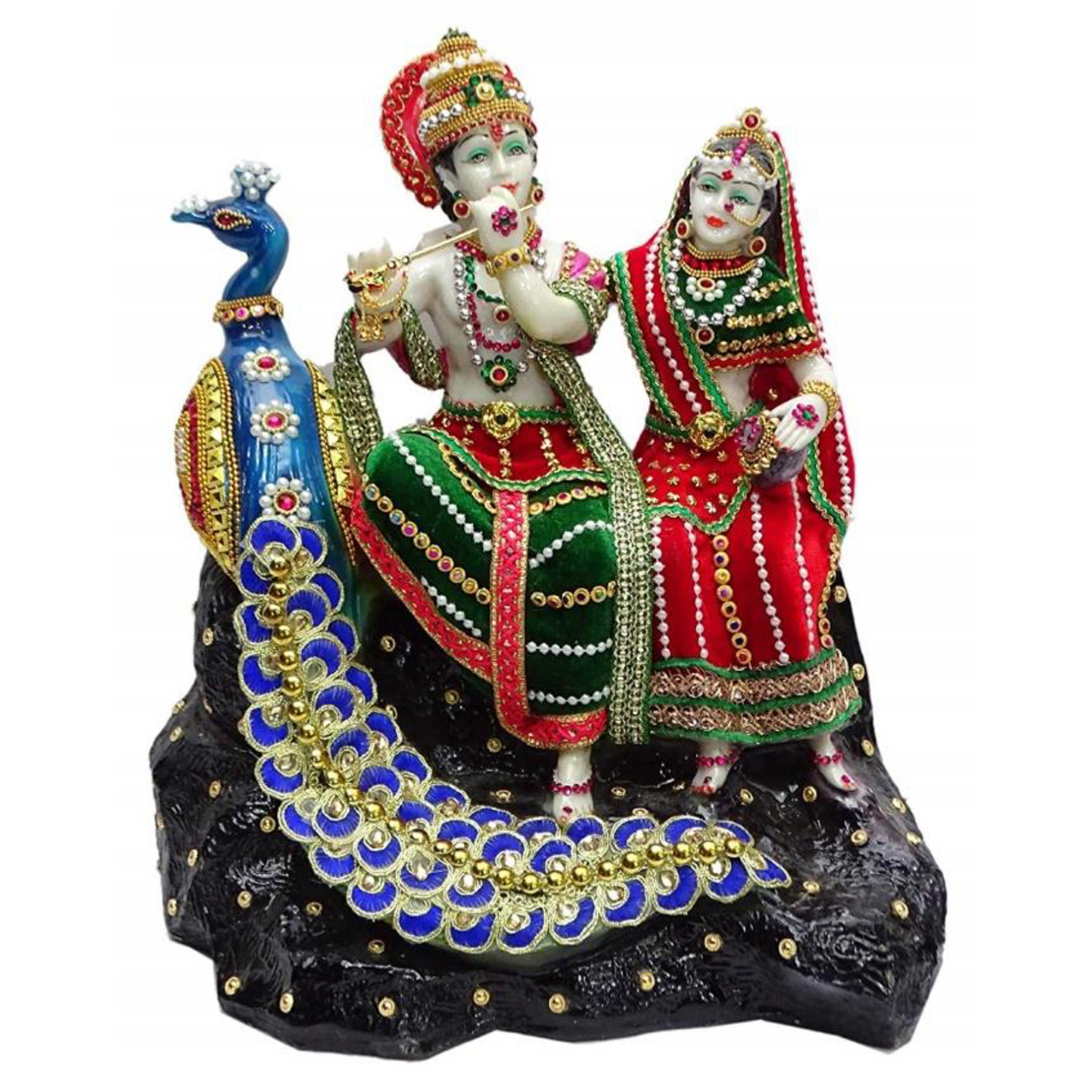Deesha Planters and Decors Radha Krishna Statue (12x8x14 inch)