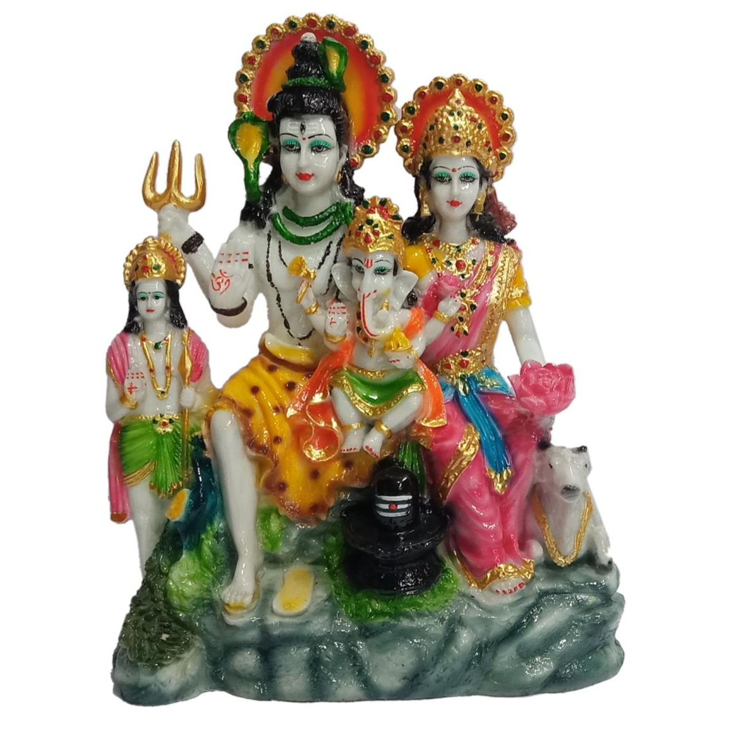 Deesha Planters and Decors Shiv Family (12.25X5.25X15.75 inch)