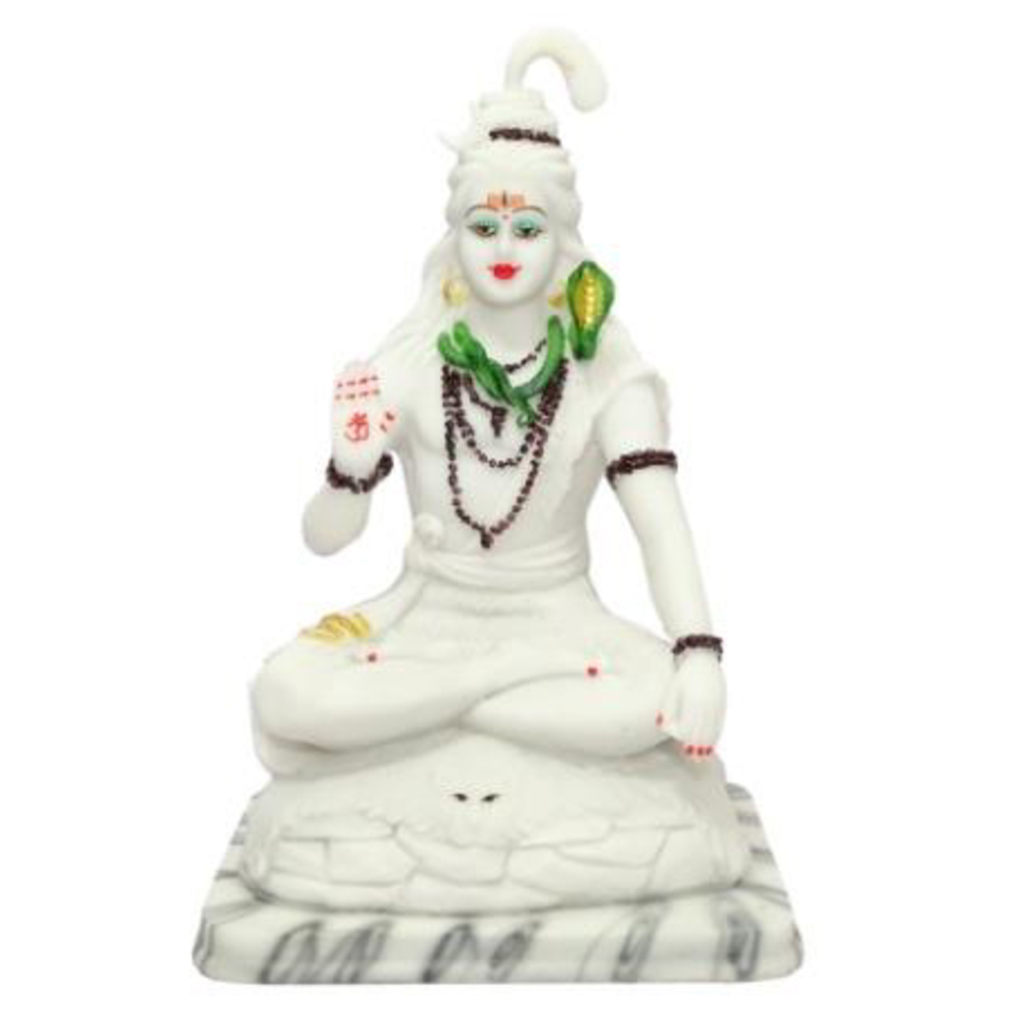 Deesha Planters and Decors White Shiv Idol(10X8X15")
