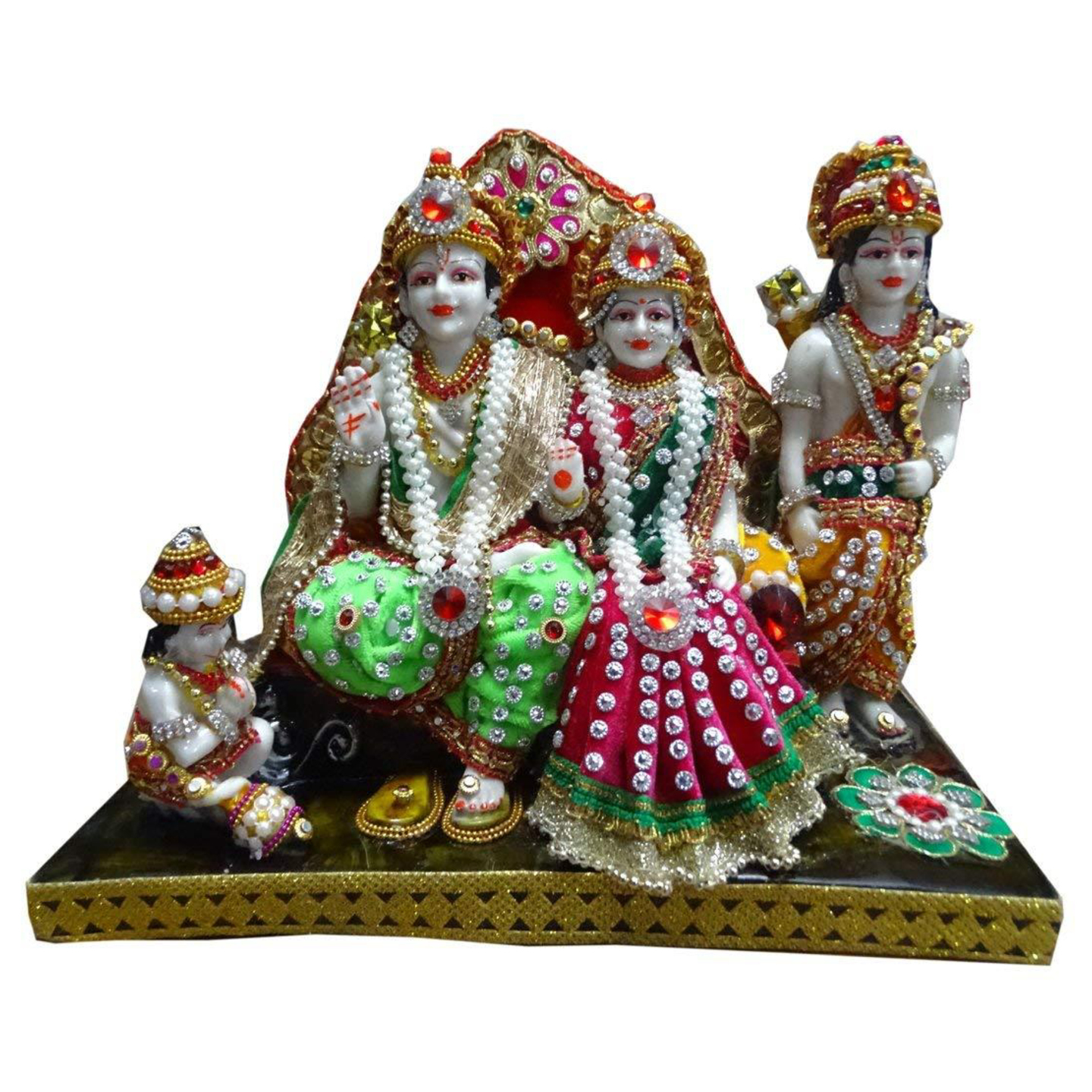 Deesha Planters and Decors Ram Darbar Idol Statue 01 11X5X9 inch