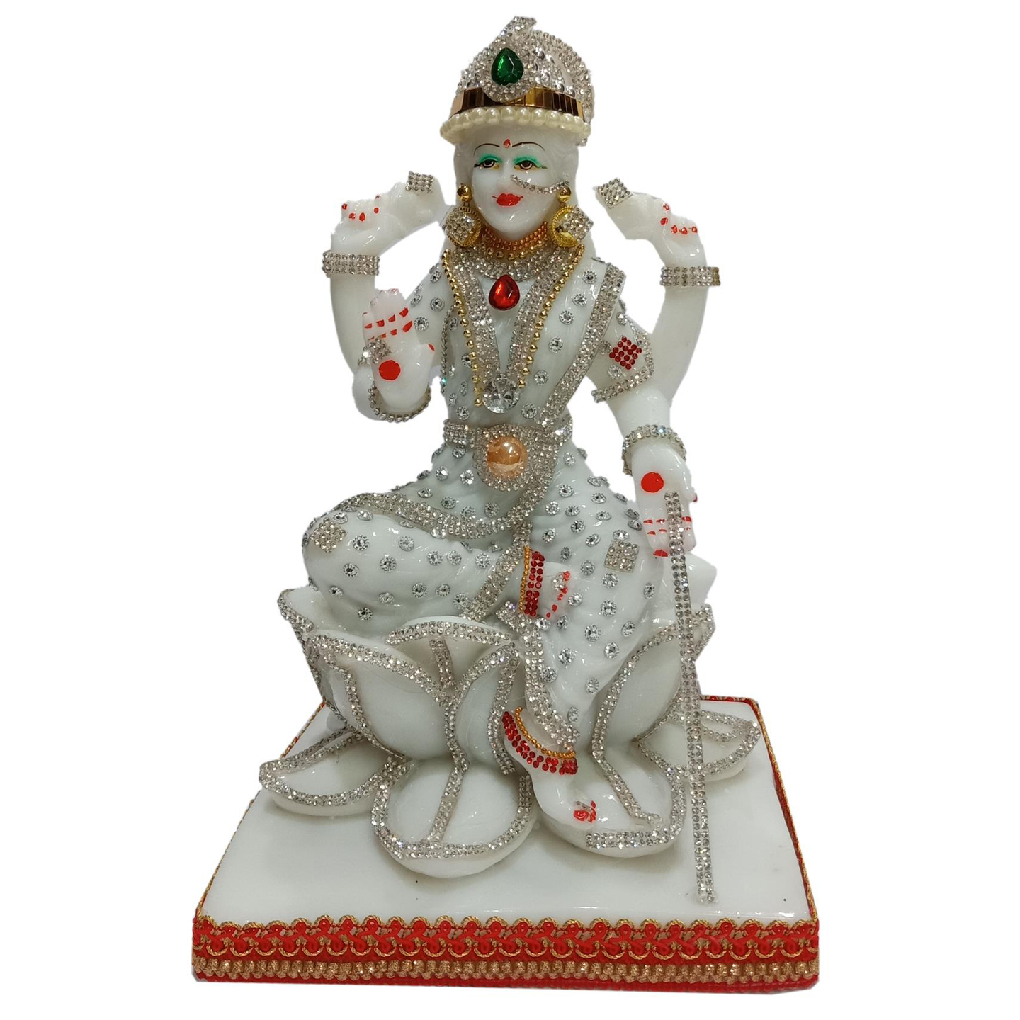 Deesha Planters and Decors Mata Lakshmi G White Colored Statue