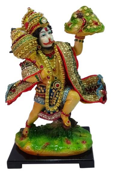 Deesha Planters and Decors Pahad Hanuman Ji7.5X6X12