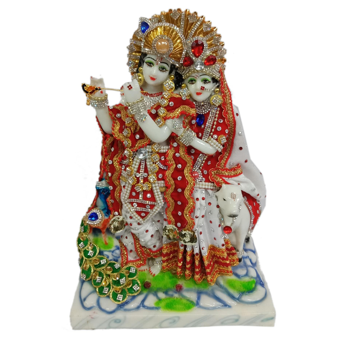 Deesha Planters and Decors Radha Krishna Statue 9x5.5x13 inch