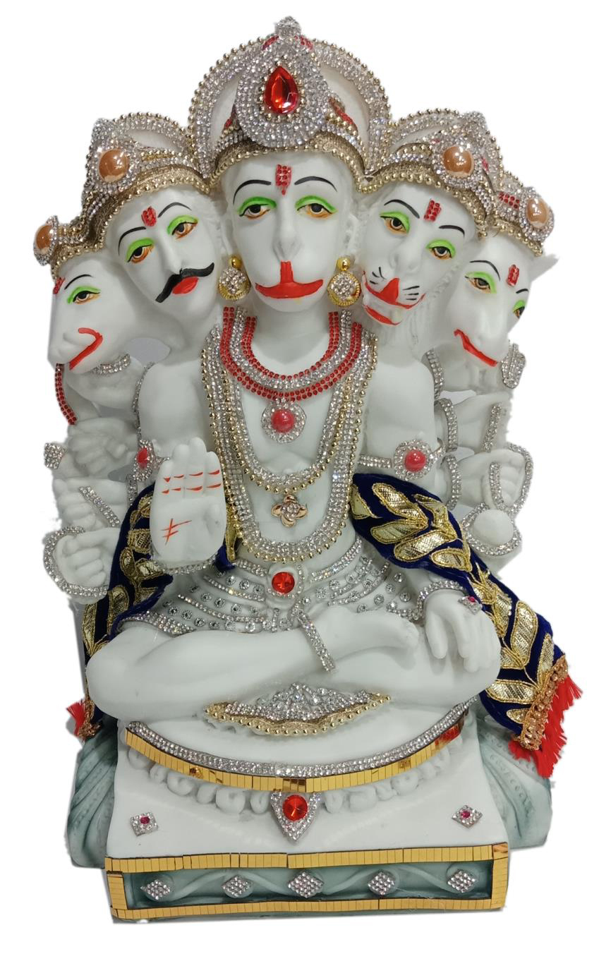 Deesha Planters and Decors Panch Mukhi Hanuman Ji 9X7X12.5