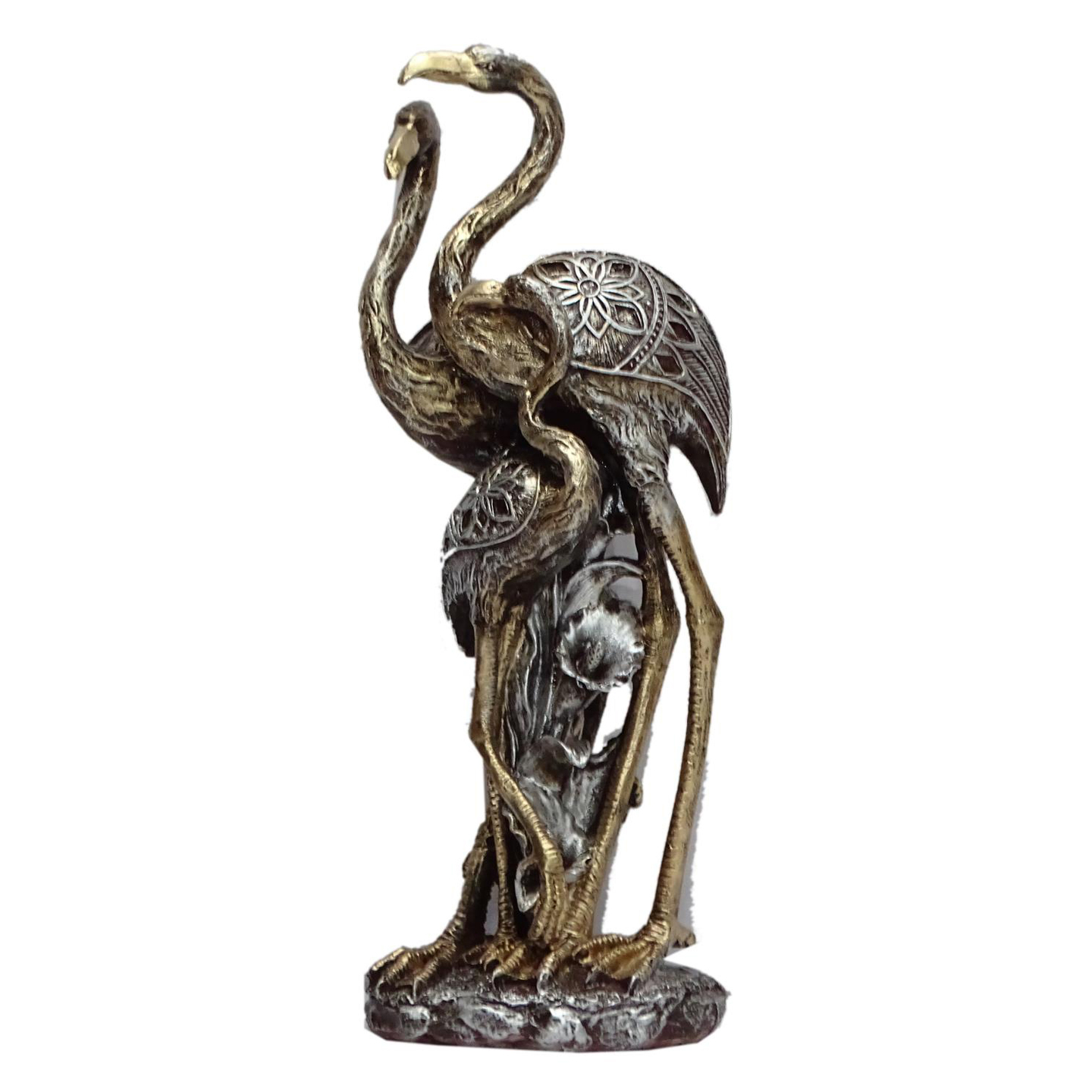 Deesha Planters and Decors 3 Crane Bird Showpiece 5.25x4x14 Inch