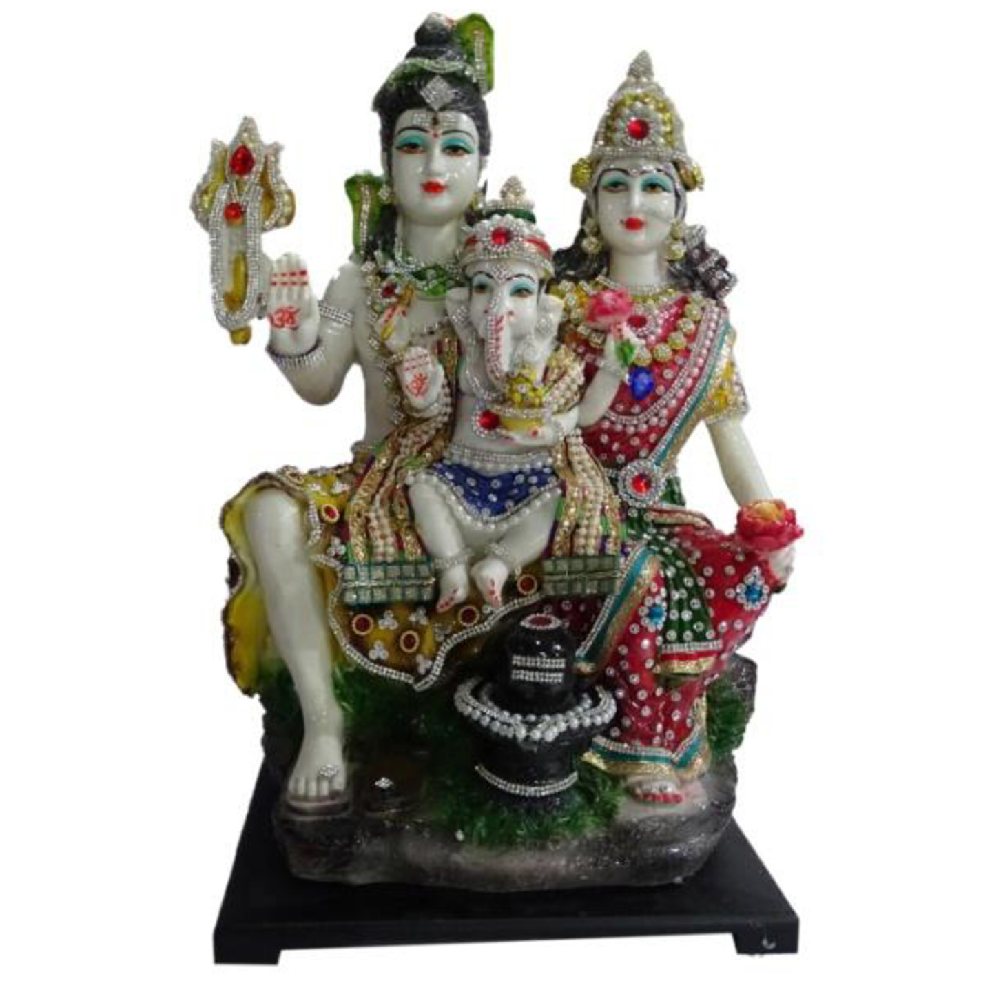 Deesha Planters and Decors Shiv Parivar Idol(10.5x8.75x18")