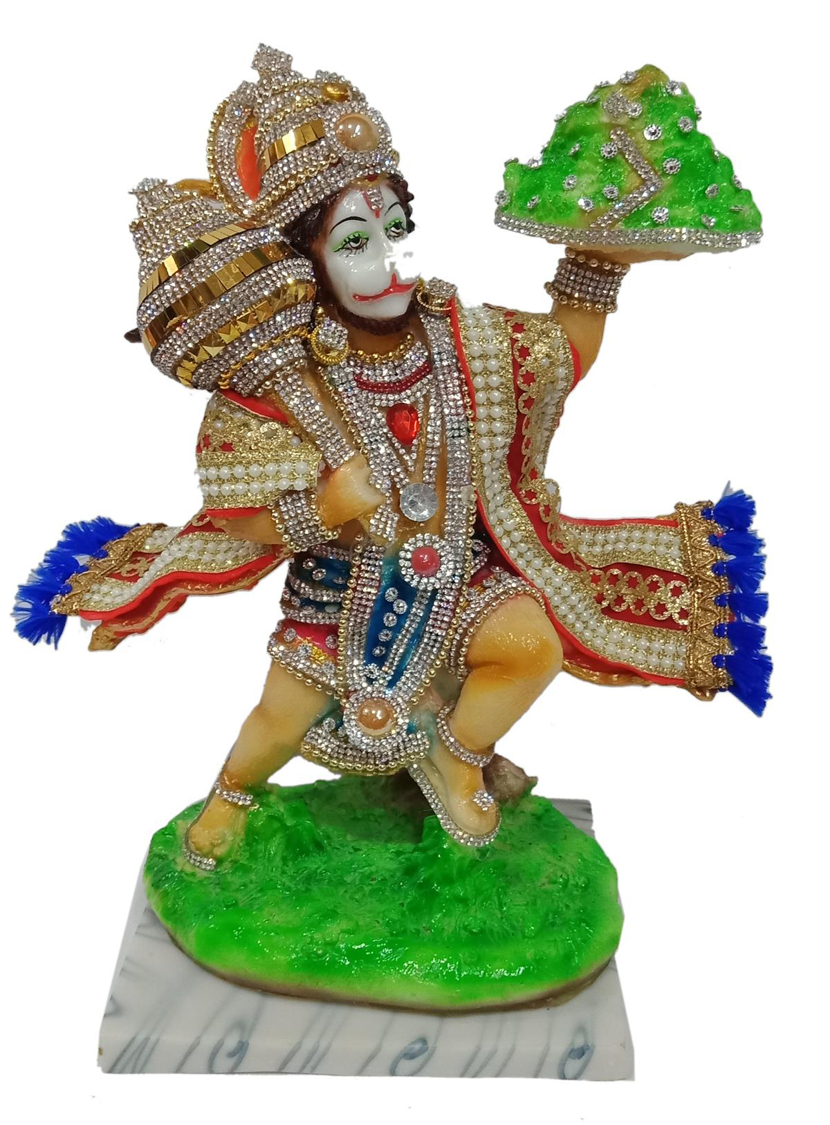 Deesha Planters and Decors Pahad Hanuman Ji 7.5X6X12 inches