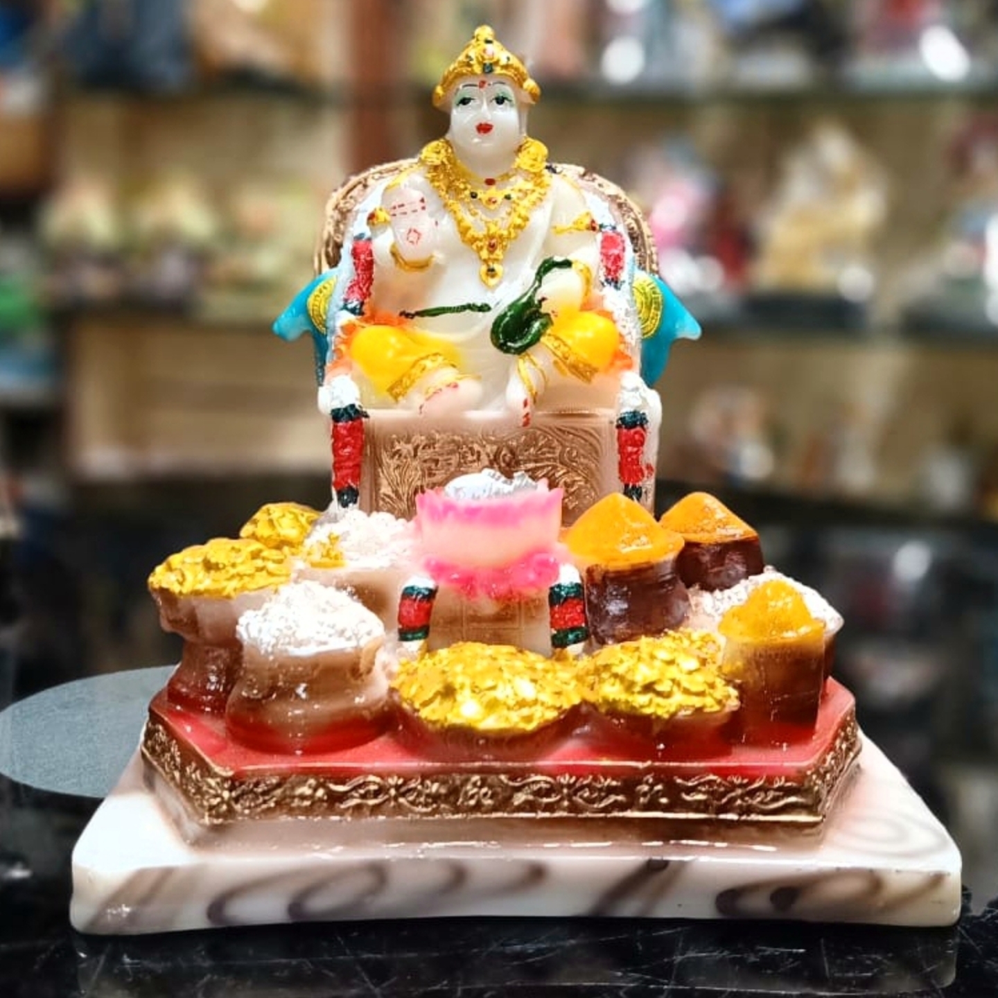 Deesha Planters and Decors Kuber Bhagwan Statue (7X5X6 Inch)