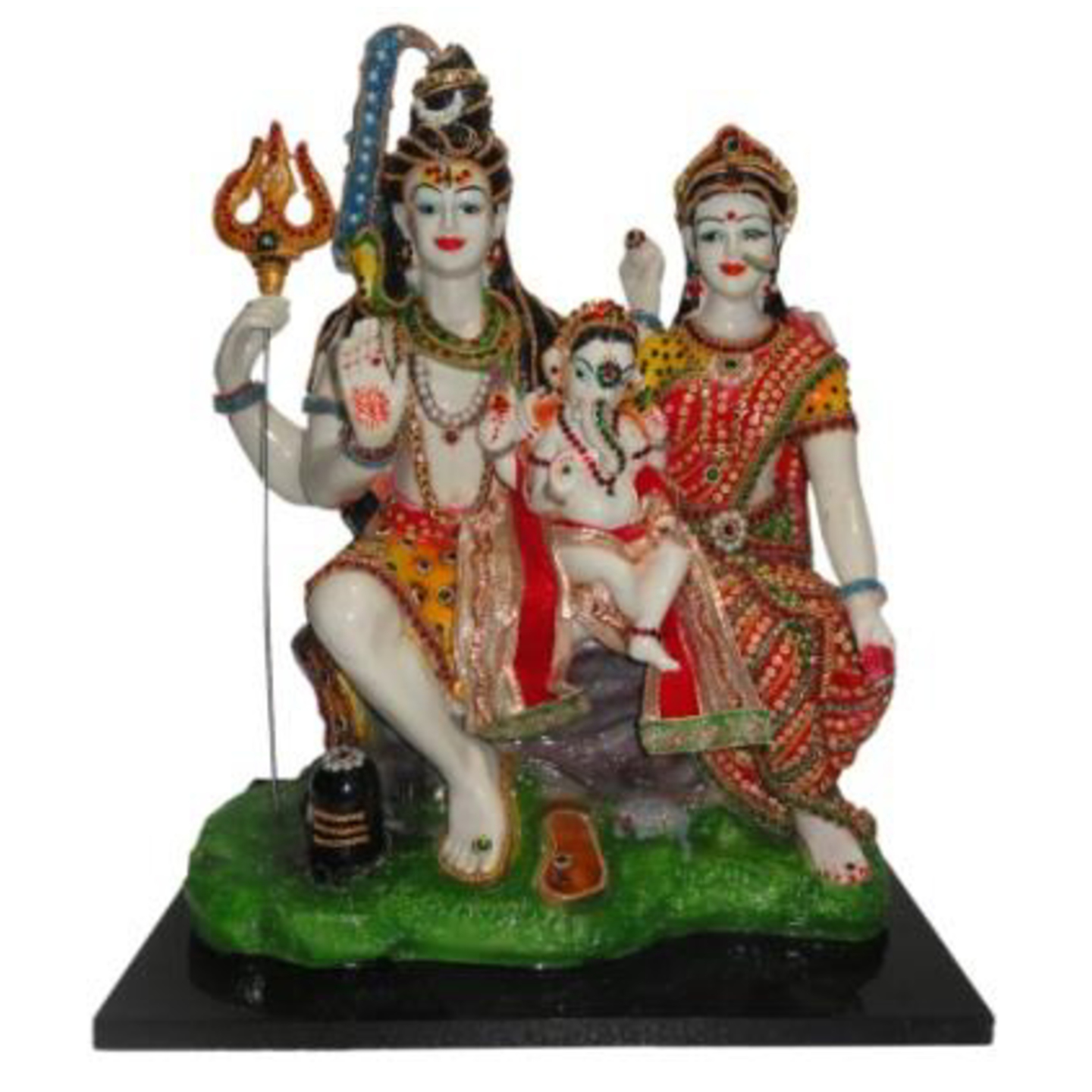 Deesha Planters and Decors Shiv Family Statue (17.5X12X21 inch)