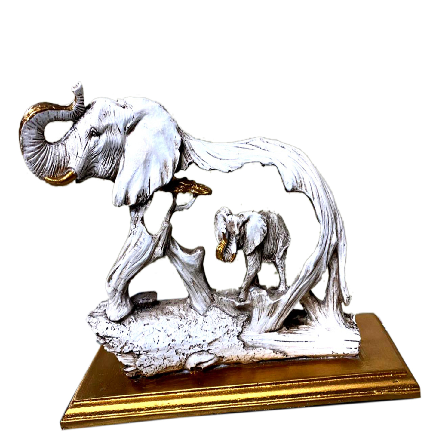 Deesha Planters and Decors Fengshui Elephant Showpiece Statue (24X7X17 CMS)