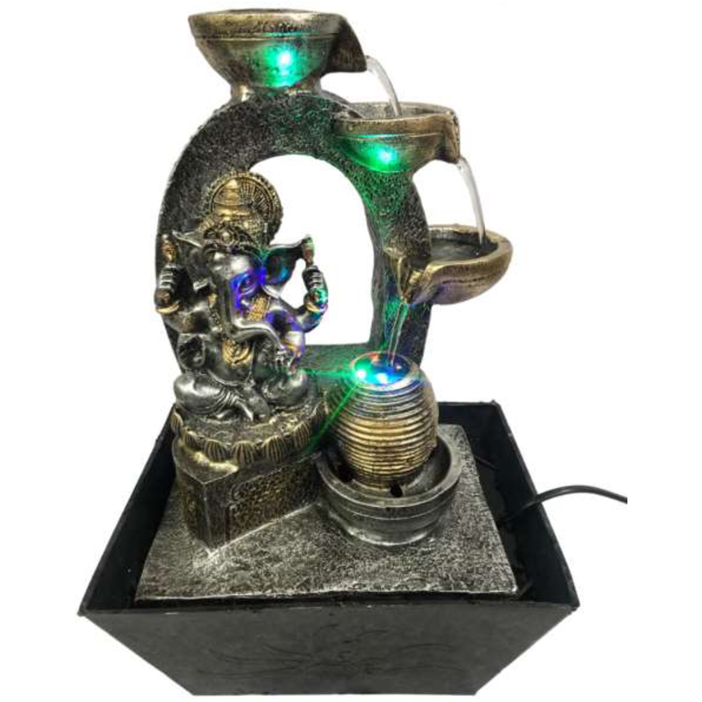 Deesha Planters and Decors Diya Matka Water Fountain 10x7.5x17 inch