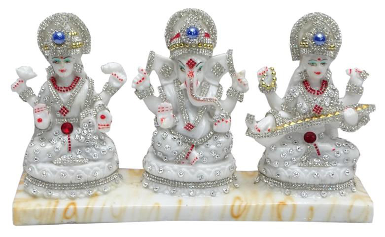 Deesha Planters and Decors LAXMI GANESH SARASWATI JI