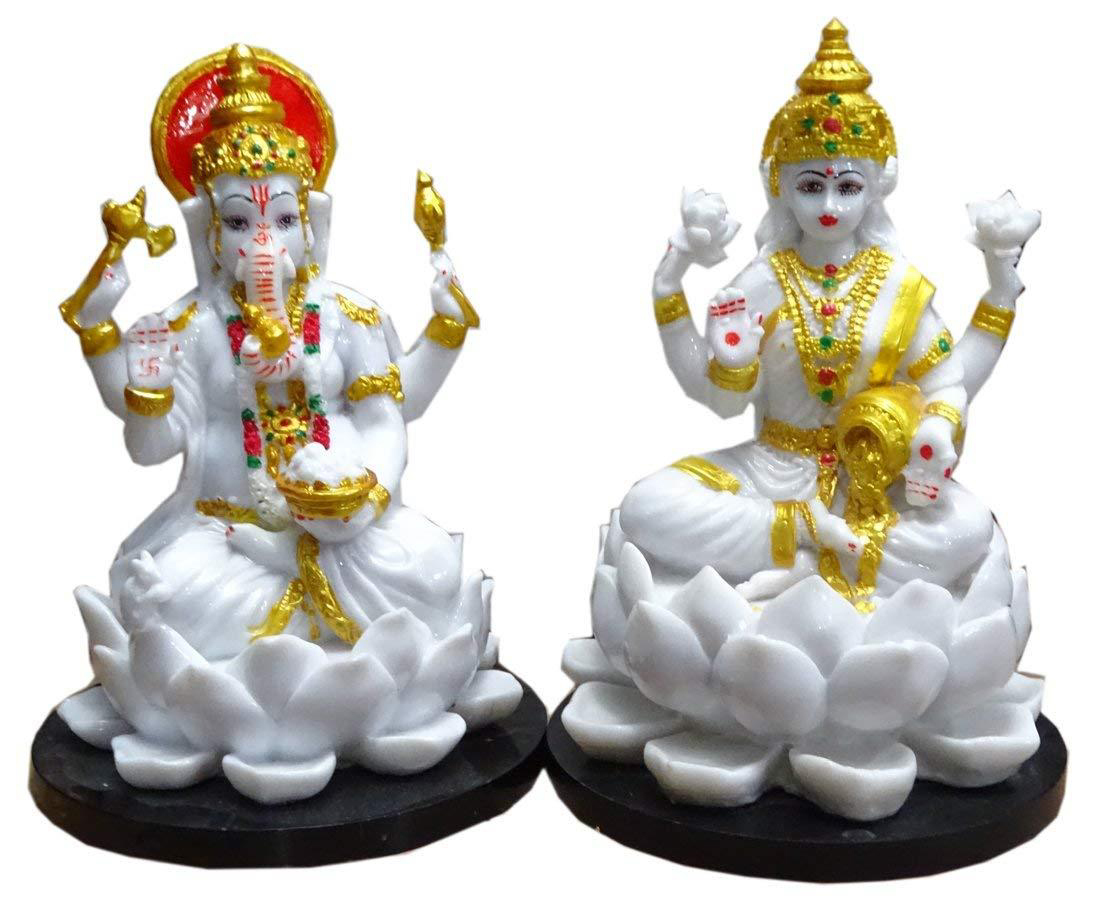 Deesha Planters and Decors LAXMI GANESH JI STATUE 28X8X12 inch