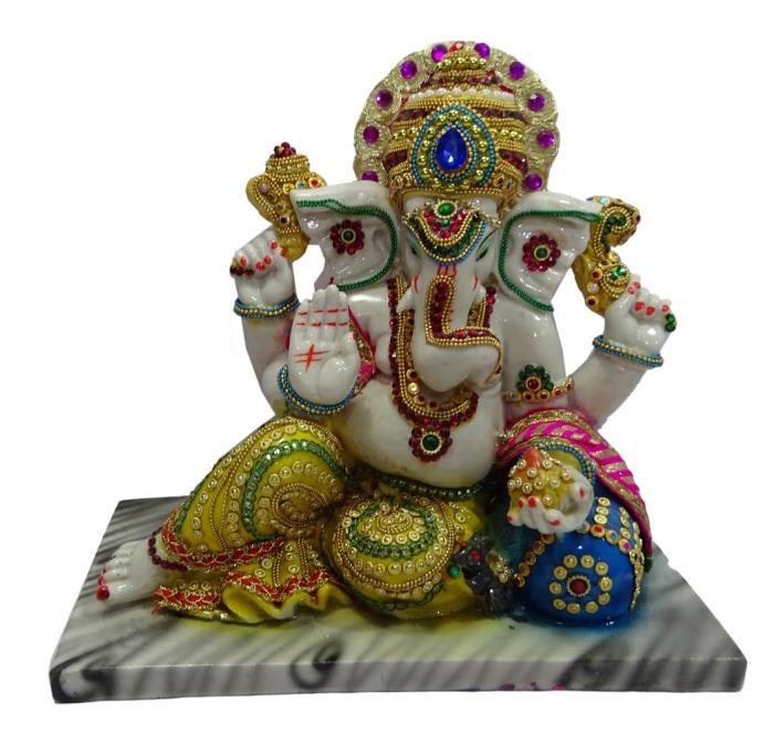 Deesha Planters and Decors Lord Ganesha Idol Ji 25 Product Dimension LXBXH 12x6.5x10.5 Inch