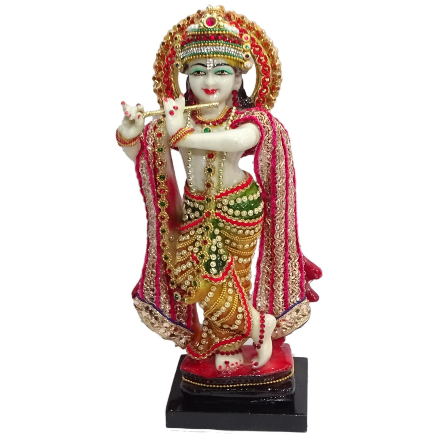 Deesha Planters and Decors Krishna Idol (4.25X4.25X12.25")