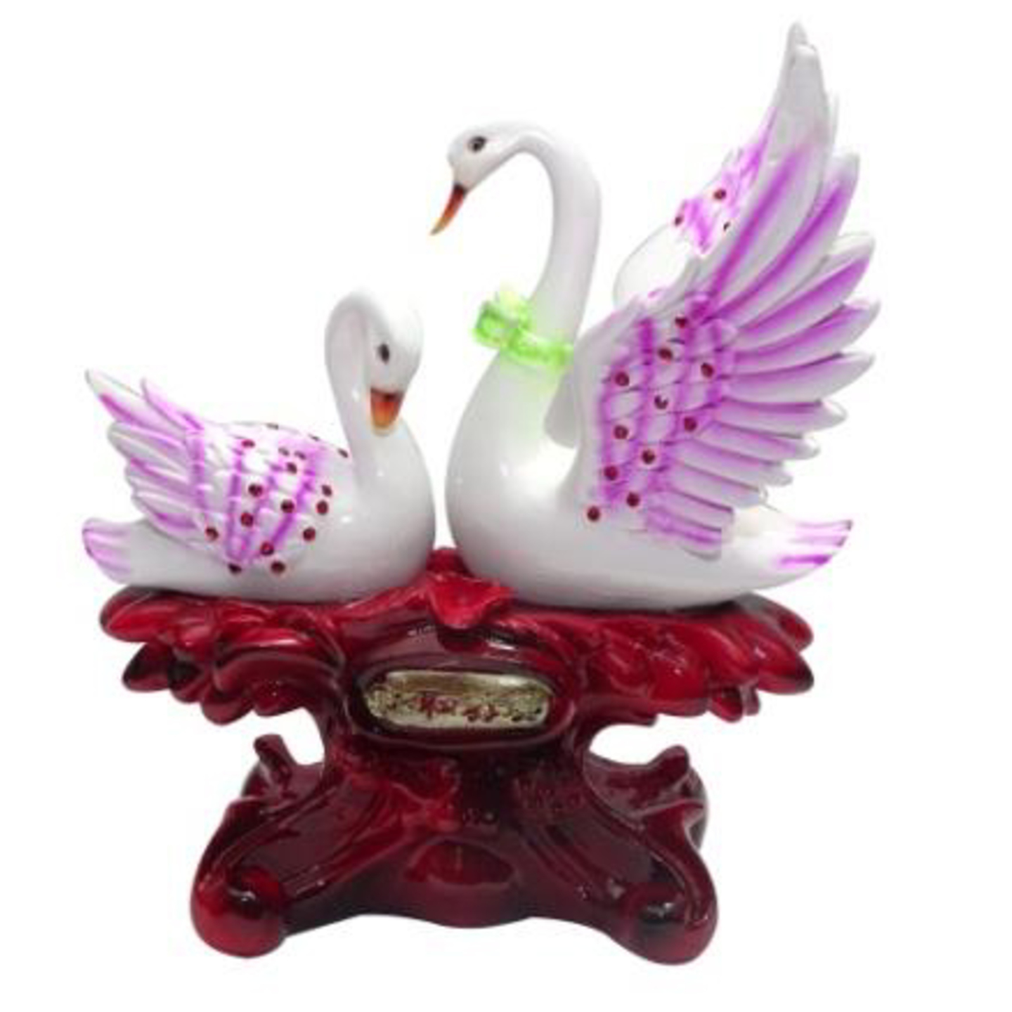 Deesha Planters and Decors White Duck Pair Showpiece 10.75X7X12.5
