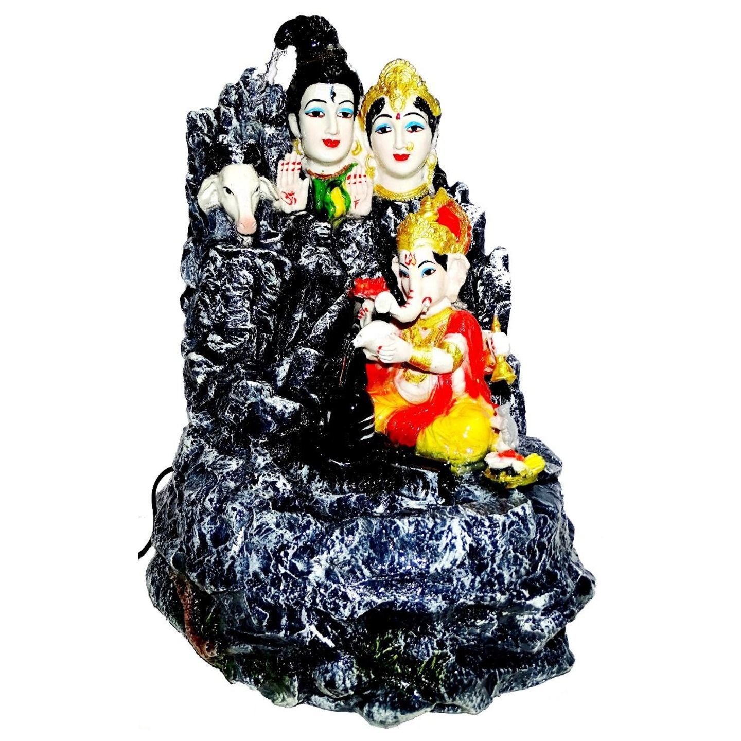Deesha Planters and Decors Shiv Family Fountain11.41x10.62x15.35