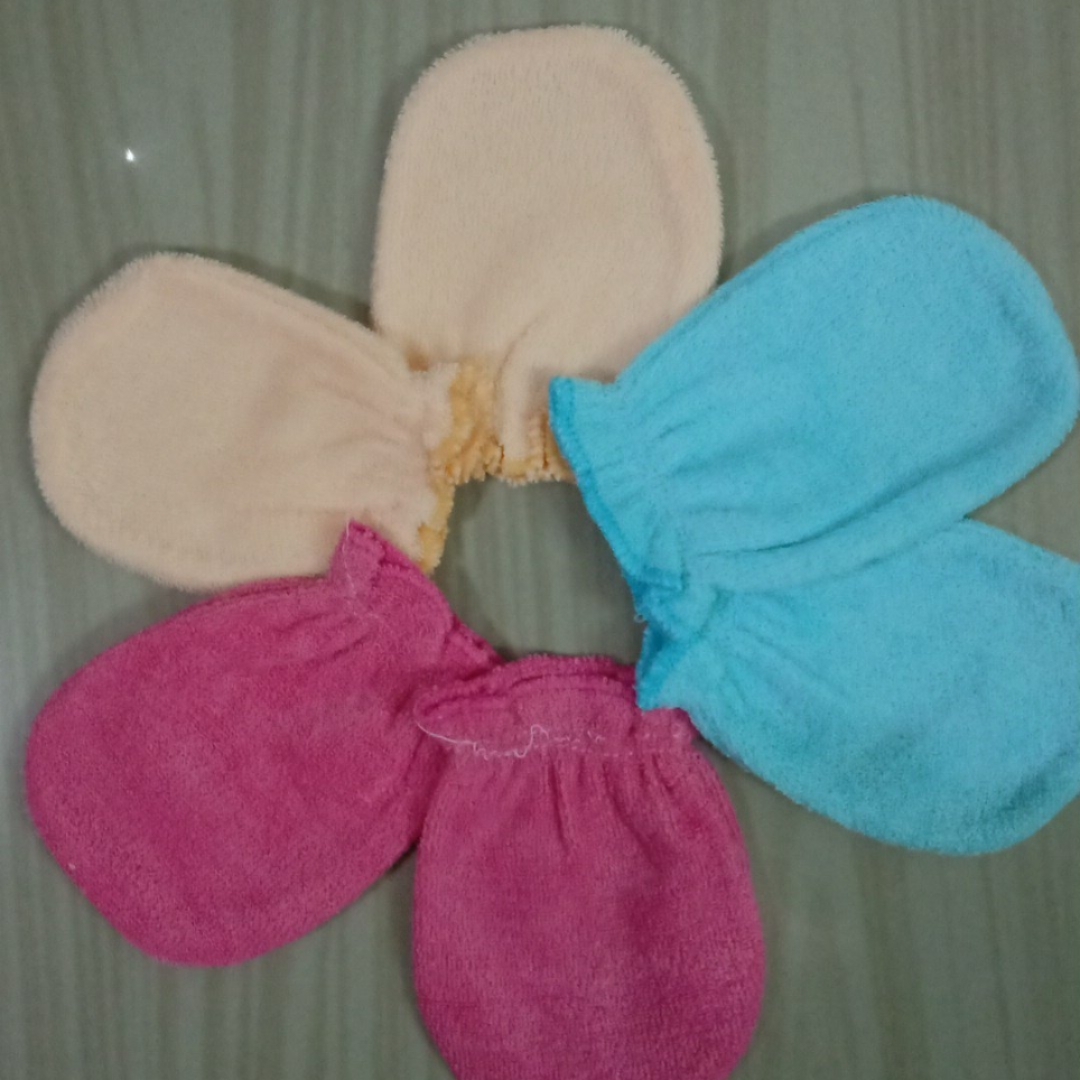New Born Baby Hand Gloves. Set of 3  