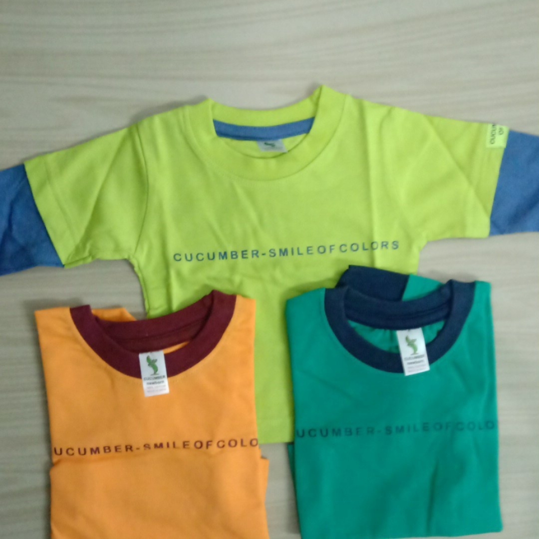 Cucumber New Born T-shirts.Set of 3