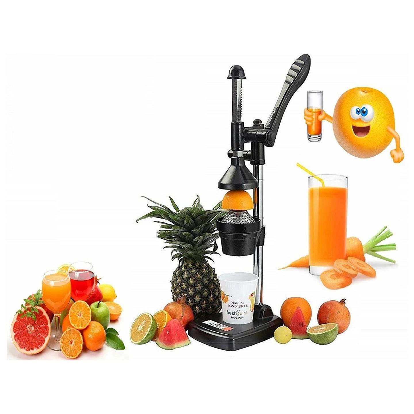 Manual Fruit Juicer Hand Press Citrus Cold Press Juice Machine for Home Made Instant Guest Serving Drink.