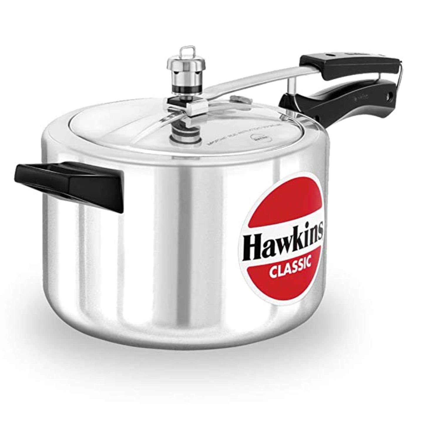 Hawkins Classic Cl3T 3-Liter New Improved Aluminium Wide Mouth Pressure Cooker, Small, Silver